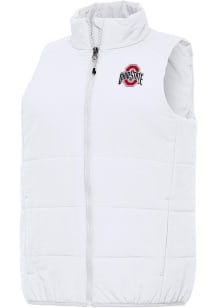 Antigua Ohio State Buckeyes Womens White Experience Vest