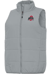 Antigua Ohio State Buckeyes Womens Grey Experience Vest