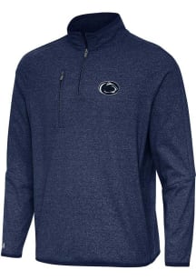 Antigua Penn State Nittany Lions Mens Navy Blue Certain Long Sleeve Qtr Zip Pullover