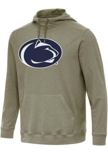 Antigua Penn State Nittany Lions Mens Olive Full Front Cloud Long Sleeve Hoodie