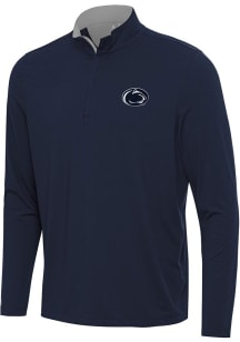 Antigua Penn State Nittany Lions Mens Navy Blue Content Long Sleeve Qtr Zip Pullover