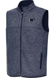 Antigua Penn State Nittany Lions Mens Navy Blue Fortune Sleeveless Jacket