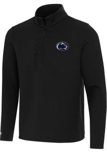 Antigua Penn State Nittany Lions Mens Black Insider Long Sleeve Qtr Zip Pullover