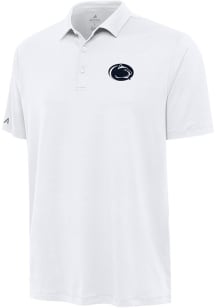 Antigua Penn State Nittany Lions Mens White Reprocess Recycled Short Sleeve Polo