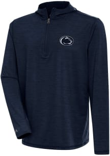Antigua Penn State Nittany Lions Mens Navy Blue Tidy Long Sleeve Qtr Zip Pullover