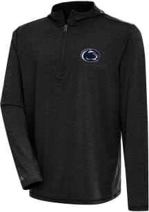 Antigua Penn State Nittany Lions Mens Black Tidy Long Sleeve Qtr Zip Pullover