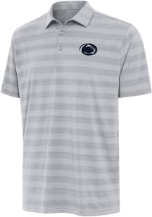 Antigua Penn State Nittany Lions Mens Grey Tunnel Short Sleeve Polo