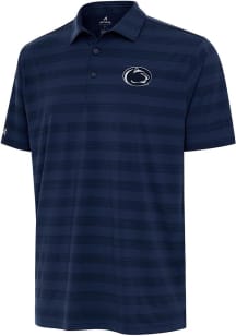 Antigua Penn State Nittany Lions Mens Navy Blue Tunnel Short Sleeve Polo