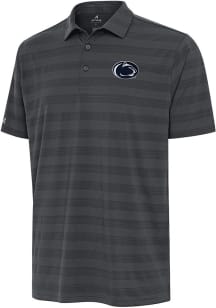 Antigua Penn State Nittany Lions Mens Grey Tunnel Short Sleeve Polo