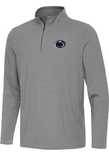 Antigua Penn State Nittany Lions Mens Black Twine Long Sleeve Qtr Zip Pullover