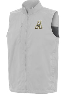 Antigua Appalachian State Mountaineers Mens Grey Brisk Sleeveless Jacket