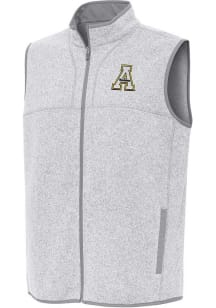Antigua Appalachian State Mountaineers Mens Grey Fortune Sleeveless Jacket