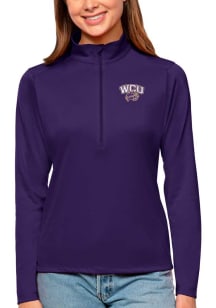 Antigua Western Carolina Womens Purple Tribute Qtr Zip Pullover