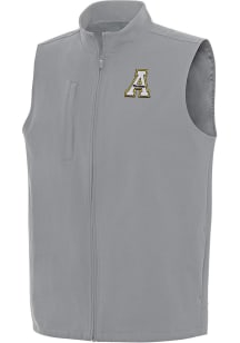 Antigua Appalachian State Mountaineers Mens Grey Regard Sleeveless Jacket
