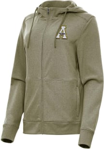 Antigua Appalachian State Mountaineers Womens Olive Seeker Light Weight Jacket