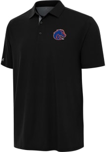 Antigua Boise State Broncos Mens Black Era Short Sleeve Polo