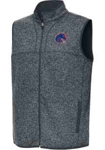 Antigua Boise State Broncos Mens Grey Fortune Sleeveless Jacket