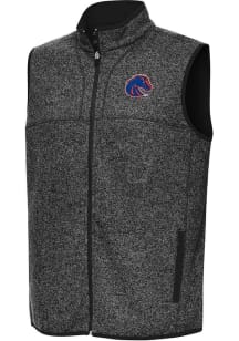 Antigua Boise State Broncos Mens Black Fortune Sleeveless Jacket
