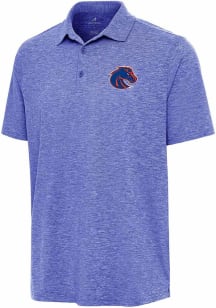 Antigua Boise State Broncos Mens Blue Par 3 Short Sleeve Polo