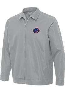 Antigua Boise State Broncos Mens Grey Pivot Light Weight Jacket