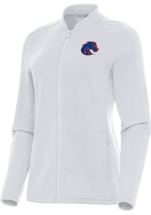 Antigua Boise State Broncos Womens White Continual Light Weight Jacket
