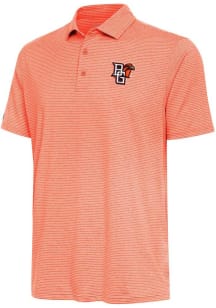 Antigua Bowling Green Falcons Mens Orange Scheme Short Sleeve Polo