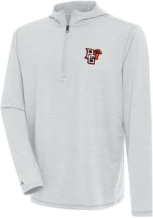 Antigua Bowling Green Falcons Mens Grey Tidy Long Sleeve Qtr Zip Pullover