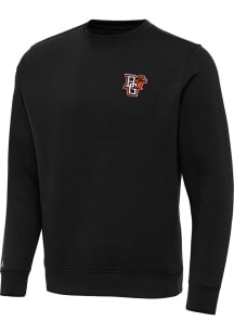 Antigua Bowling Green Falcons Mens Black Victory Long Sleeve Crew Sweatshirt