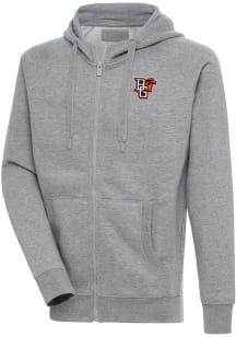 Antigua Bowling Green Falcons Mens Grey Victory Long Sleeve Full Zip Jacket