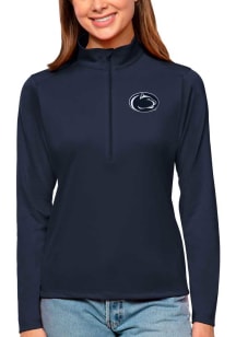 Antigua Penn State Nittany Lions Womens Navy Blue Tribute Style Qtr Zip Pullover