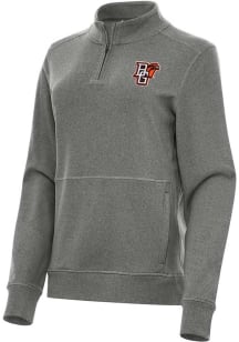 Antigua Bowling Green Falcons Womens Black Crush Qtr Zip