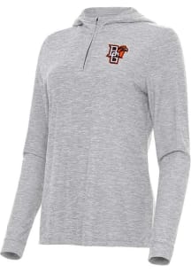 Antigua Bowling Green Falcons Womens Grey Daybreak Qtr Zip