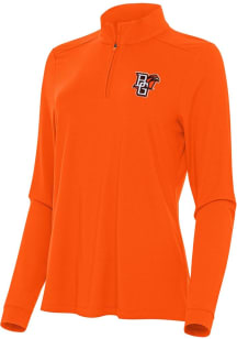 Antigua Bowling Green Falcons Womens Orange Intent Qtr Zip