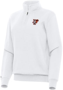 Antigua Bowling Green Falcons Womens White Victory Qtr Zip