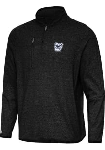 Antigua Butler Bulldogs Mens Black Certain Long Sleeve Qtr Zip Pullover