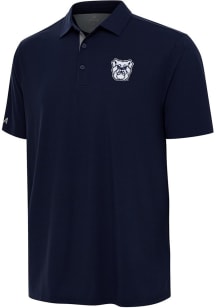 Antigua Butler Bulldogs Mens Navy Blue Era Short Sleeve Polo