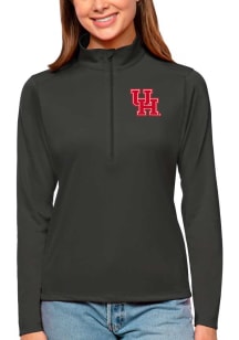 Antigua Houston Cougars Womens Grey Tribute Qtr Zip Pullover