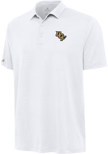 Antigua UCF Knights Mens White Reprocess Recycled Short Sleeve Polo