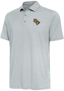 Antigua UCF Knights Mens Grey Scheme Short Sleeve Polo