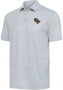 Antigua UCF Knights Mens Grey Skills Short Sleeve Polo