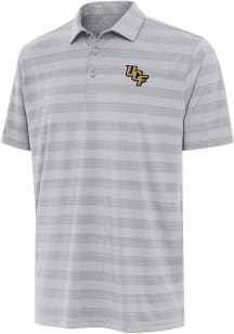Antigua UCF Knights Mens Grey Tunnel Short Sleeve Polo