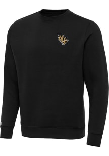 Antigua UCF Knights Mens Black Victory Long Sleeve Crew Sweatshirt