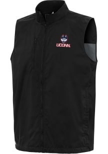 Antigua UConn Huskies Mens Black Brisk Sleeveless Jacket