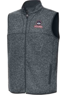 Antigua UConn Huskies Mens Grey Fortune Sleeveless Jacket