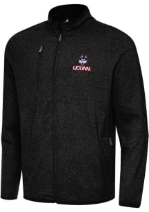 Antigua UConn Huskies Mens Black Hold Up Light Weight Jacket