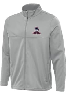 Antigua UConn Huskies Mens Grey Links 2 Light Weight Jacket