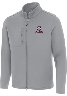 Antigua UConn Huskies Mens Grey Objection Light Weight Jacket