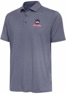 Antigua UConn Huskies Mens Navy Blue Scheme Short Sleeve Polo