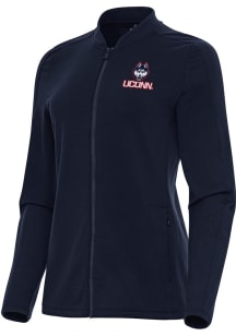 Antigua UConn Huskies Womens Navy Blue Continual Light Weight Jacket