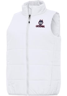 Antigua UConn Huskies Womens White Experience Vest